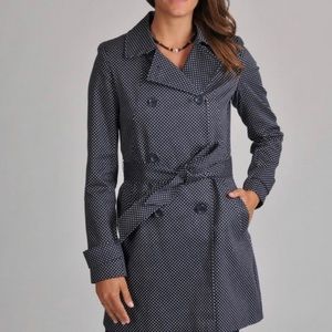 Tommy Hilfiger Navy Polka-dot trench coat